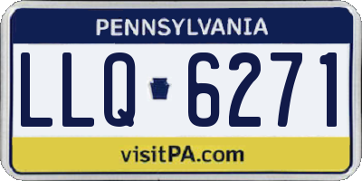 PA license plate LLQ6271
