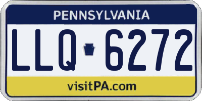 PA license plate LLQ6272