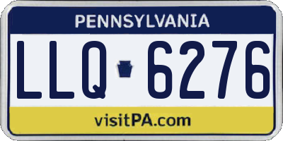 PA license plate LLQ6276