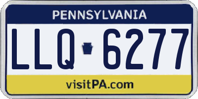 PA license plate LLQ6277