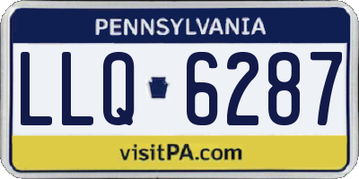 PA license plate LLQ6287