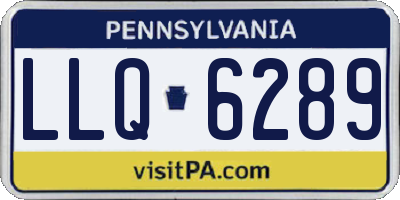 PA license plate LLQ6289