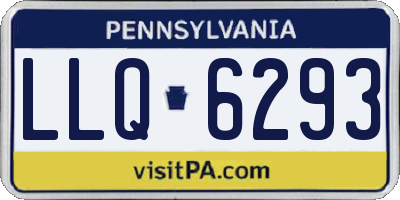 PA license plate LLQ6293