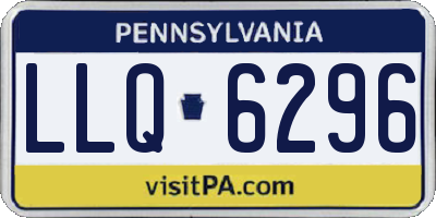 PA license plate LLQ6296