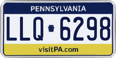PA license plate LLQ6298