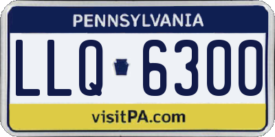 PA license plate LLQ6300