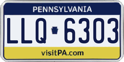 PA license plate LLQ6303
