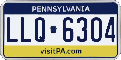PA license plate LLQ6304