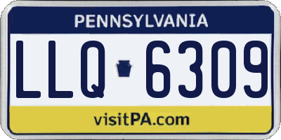 PA license plate LLQ6309
