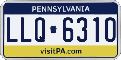 PA license plate LLQ6310