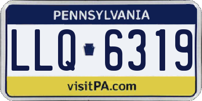 PA license plate LLQ6319