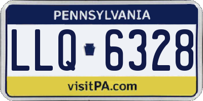 PA license plate LLQ6328