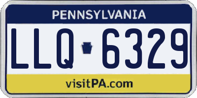 PA license plate LLQ6329