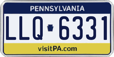 PA license plate LLQ6331
