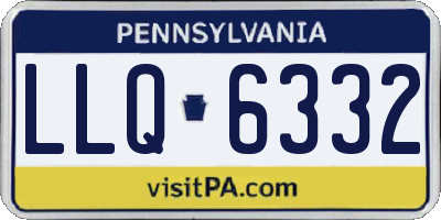 PA license plate LLQ6332