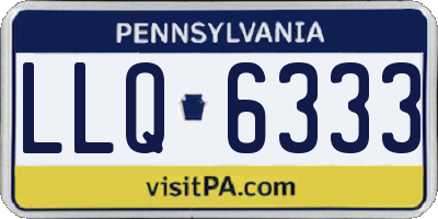 PA license plate LLQ6333