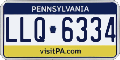 PA license plate LLQ6334