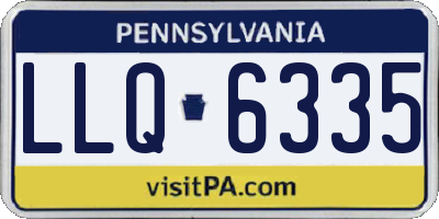 PA license plate LLQ6335