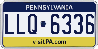 PA license plate LLQ6336