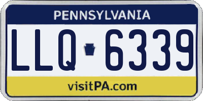 PA license plate LLQ6339