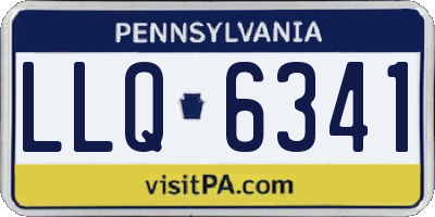 PA license plate LLQ6341