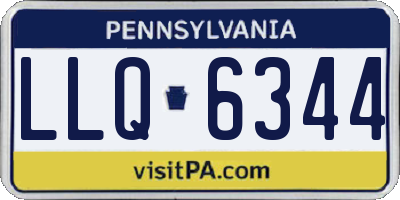 PA license plate LLQ6344