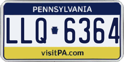 PA license plate LLQ6364