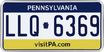 PA license plate LLQ6369
