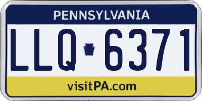 PA license plate LLQ6371