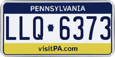 PA license plate LLQ6373