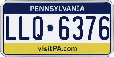 PA license plate LLQ6376