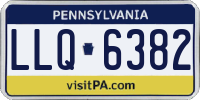 PA license plate LLQ6382