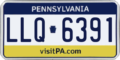 PA license plate LLQ6391