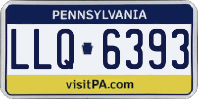 PA license plate LLQ6393