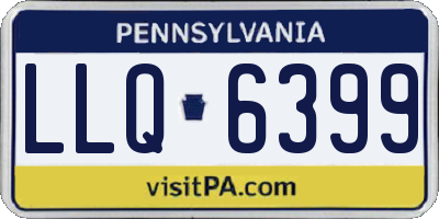 PA license plate LLQ6399