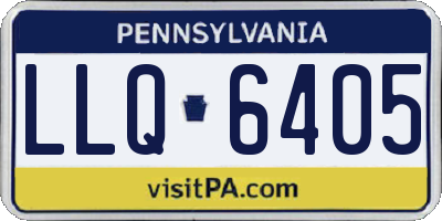 PA license plate LLQ6405