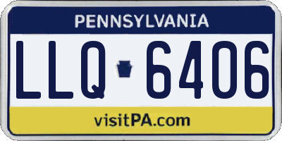 PA license plate LLQ6406