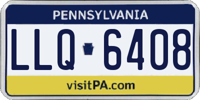PA license plate LLQ6408