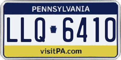 PA license plate LLQ6410
