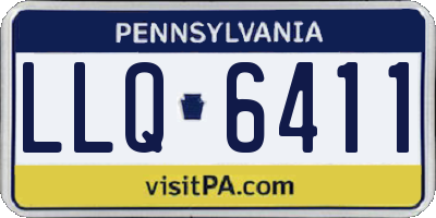 PA license plate LLQ6411