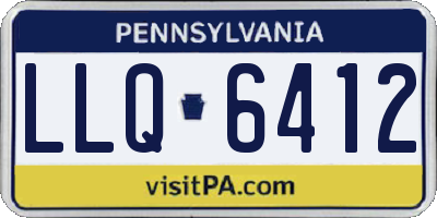 PA license plate LLQ6412