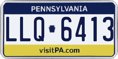 PA license plate LLQ6413