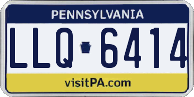 PA license plate LLQ6414