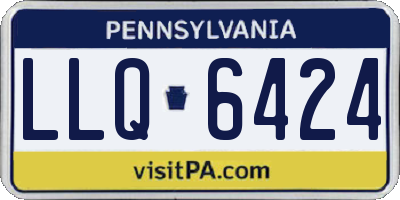 PA license plate LLQ6424