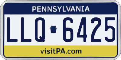 PA license plate LLQ6425
