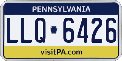 PA license plate LLQ6426
