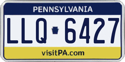 PA license plate LLQ6427