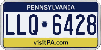 PA license plate LLQ6428