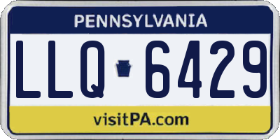 PA license plate LLQ6429