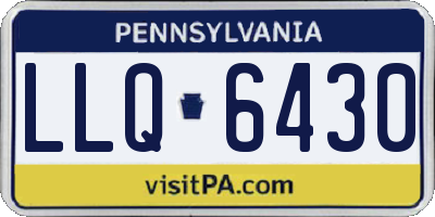 PA license plate LLQ6430